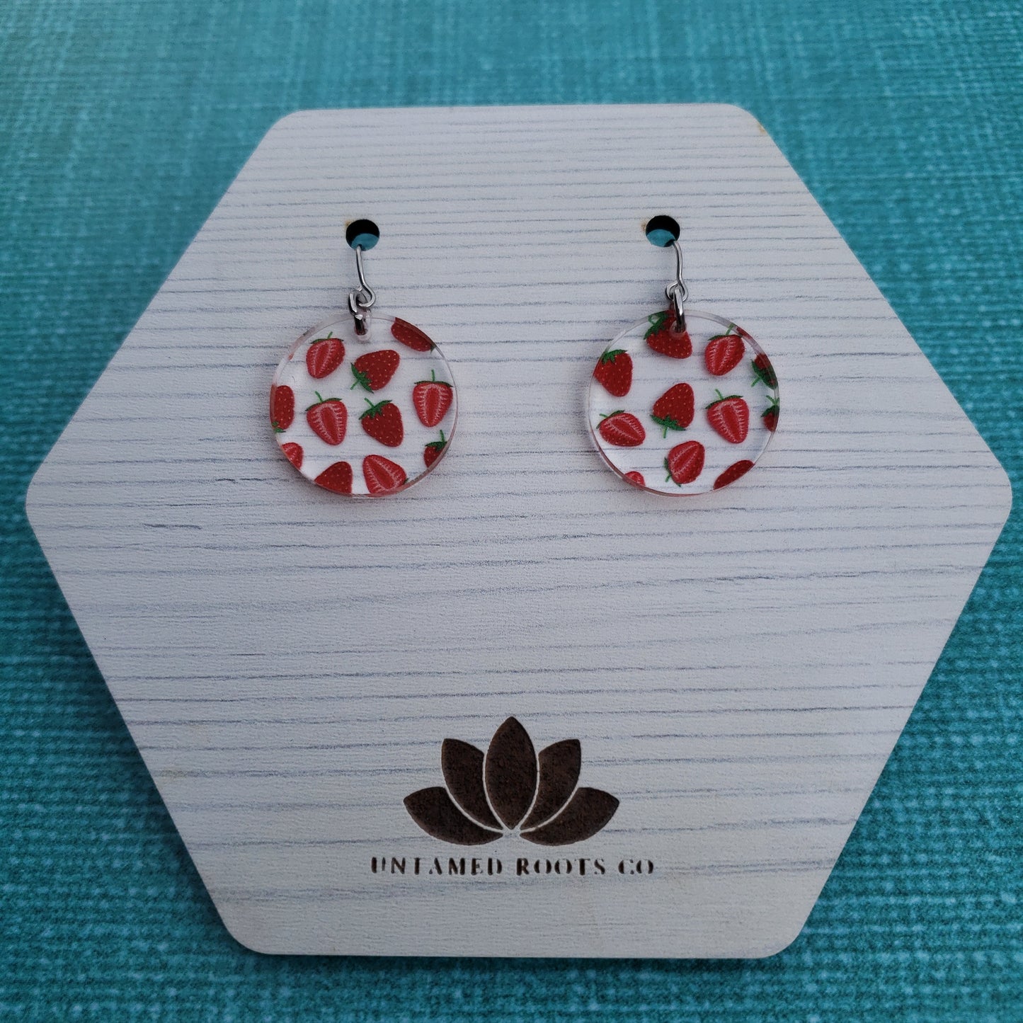 Strawberry Print Earrings (8 styles)