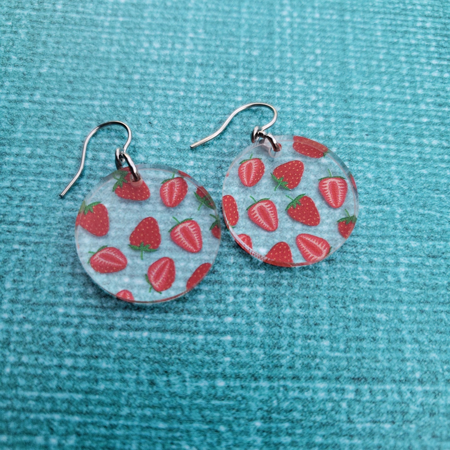 Strawberry Print Earrings (8 styles)