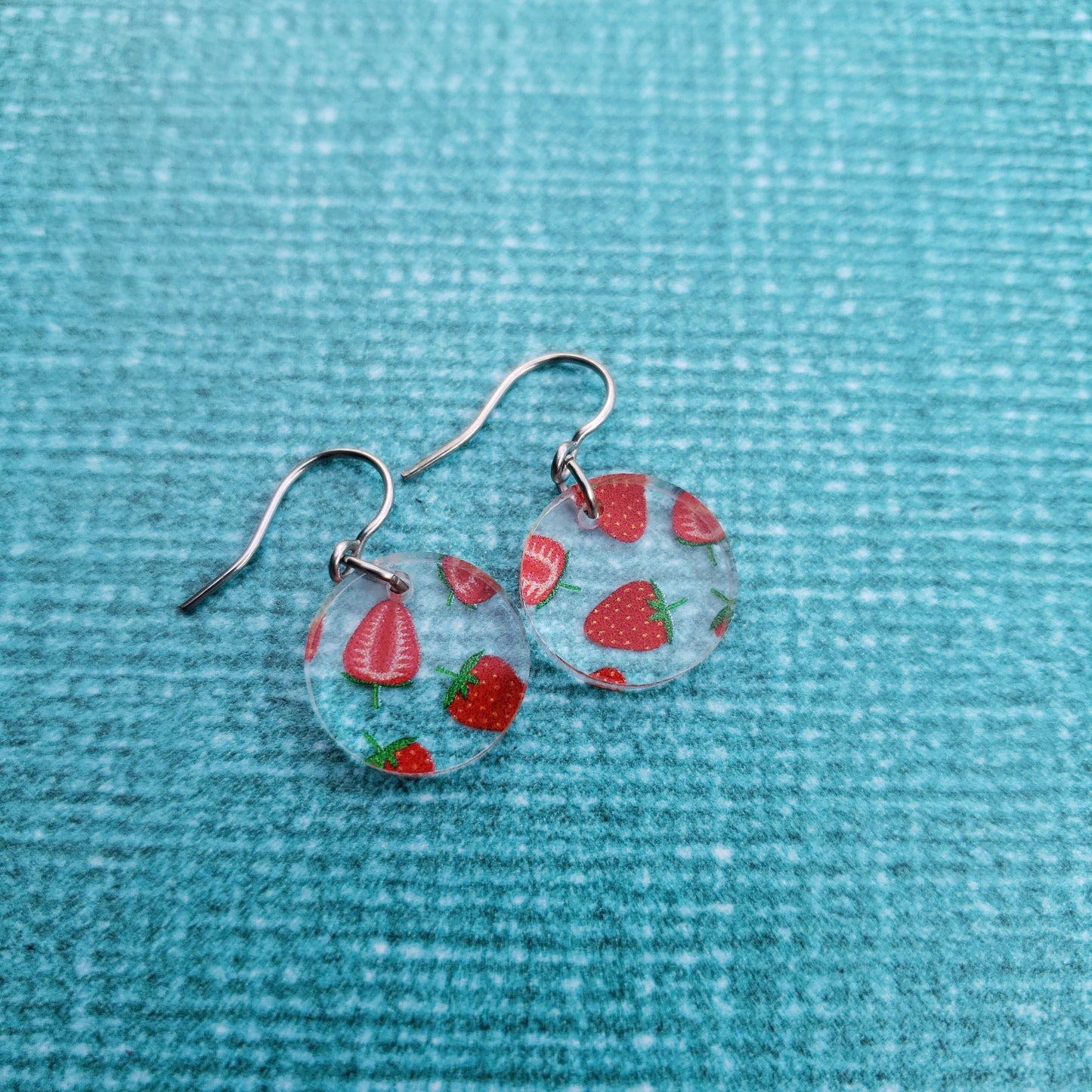 Strawberry Print Earrings (8 styles)