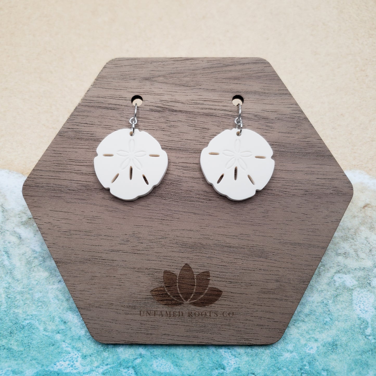 Sand Dollar Dangle Earrings