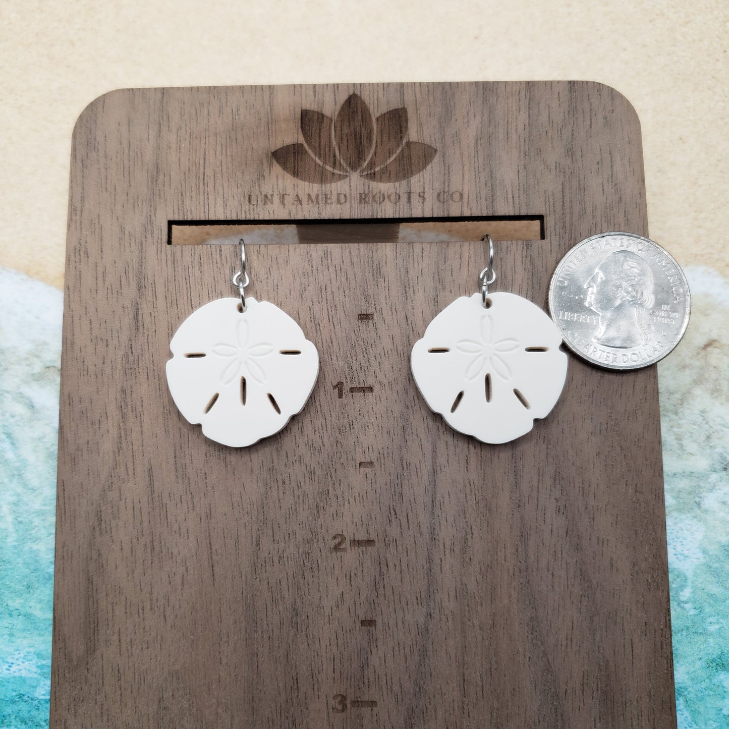 Sand Dollar Dangle Earrings