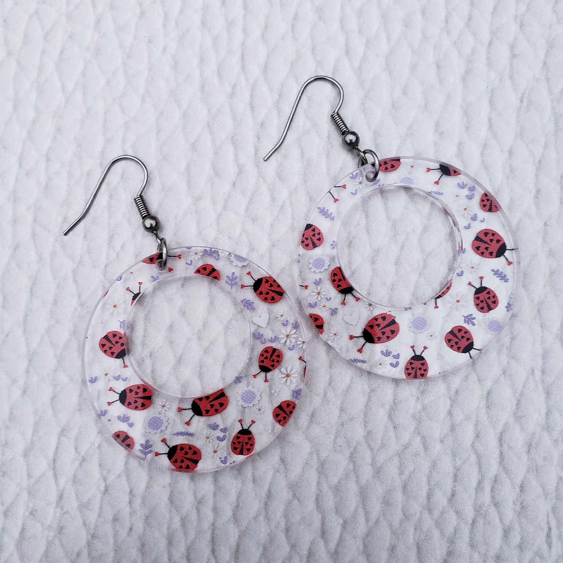 Lovely Lady Bug Earrings