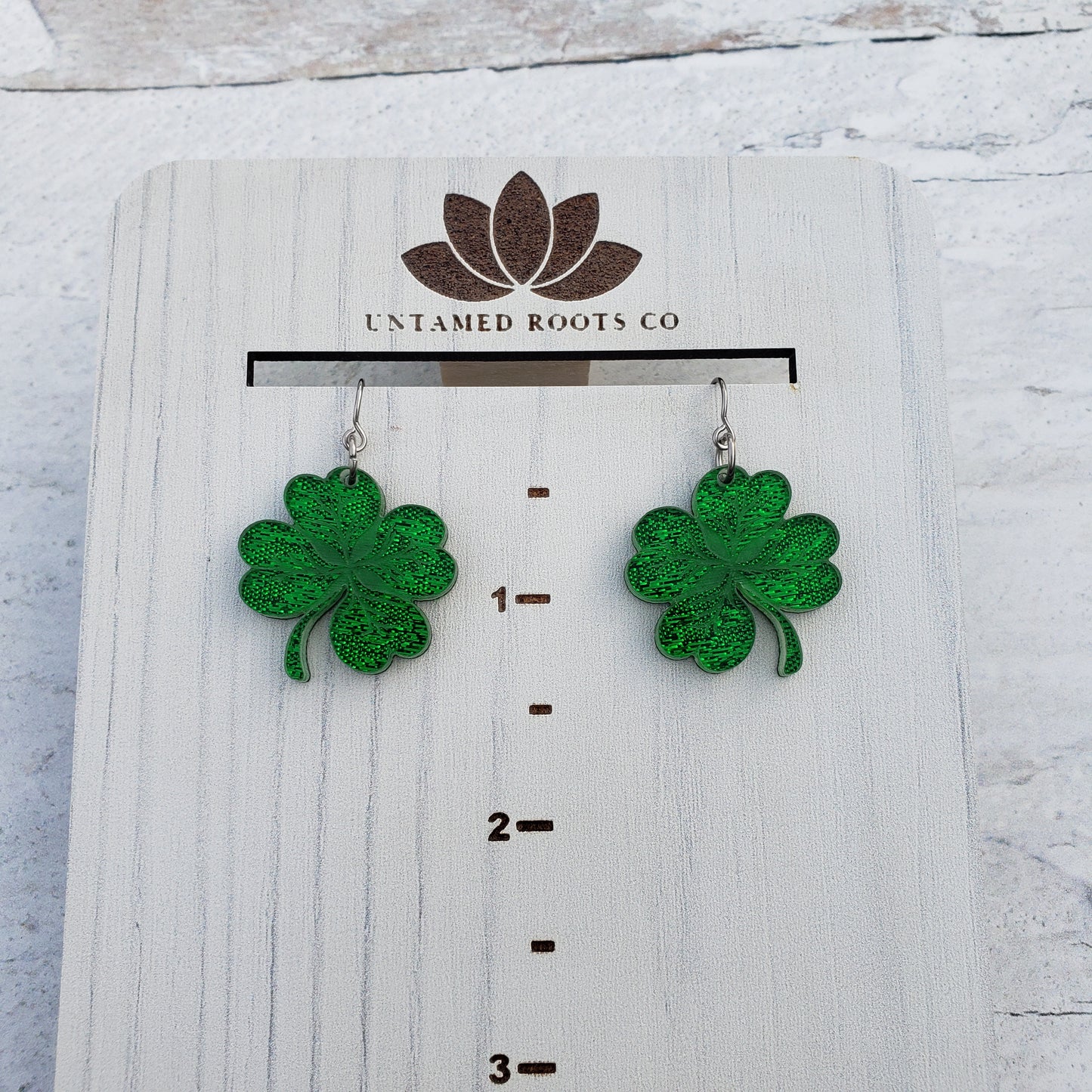 Shimmering Shamrock Earrings