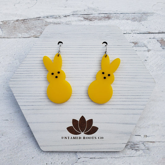 Marshmallow Bunny Dangle Earrings (5 Styles)