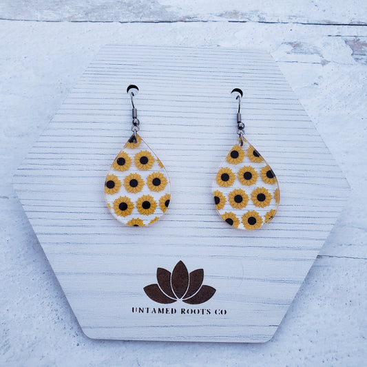 Sunflower earrings