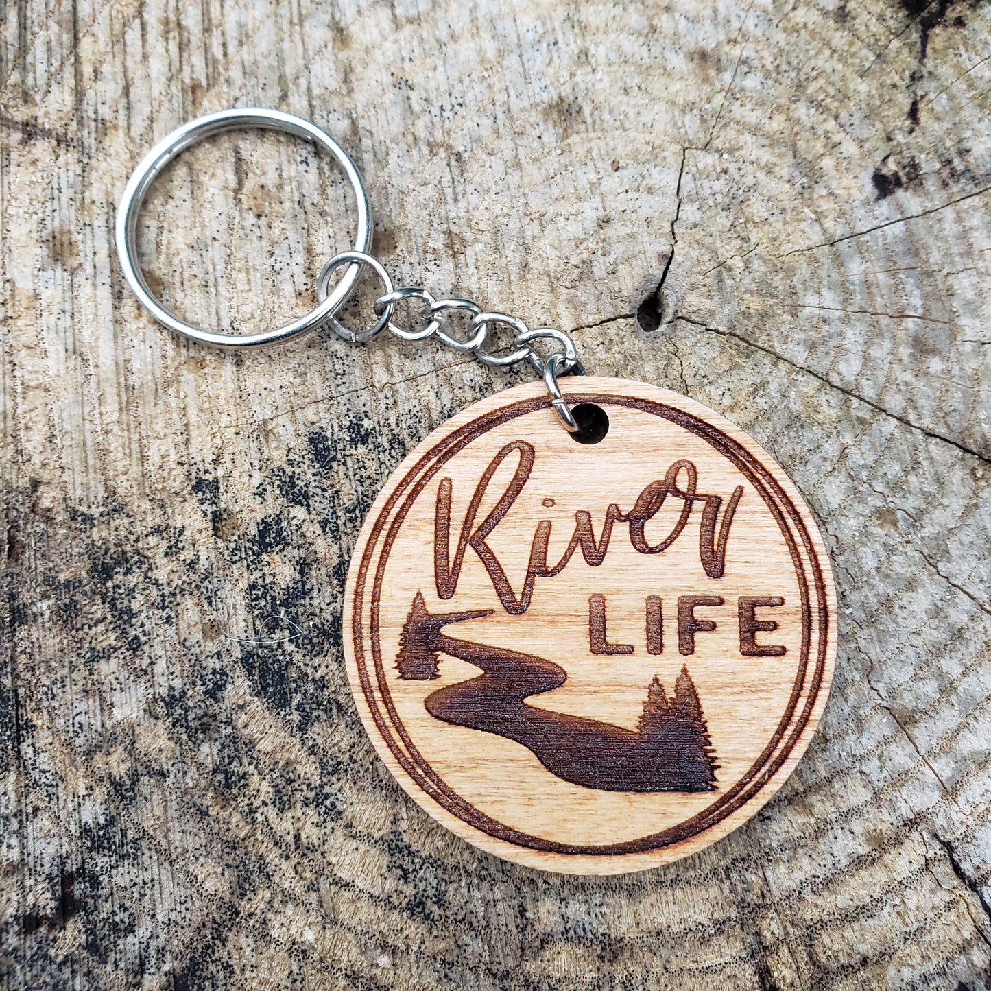 River Life Keychain