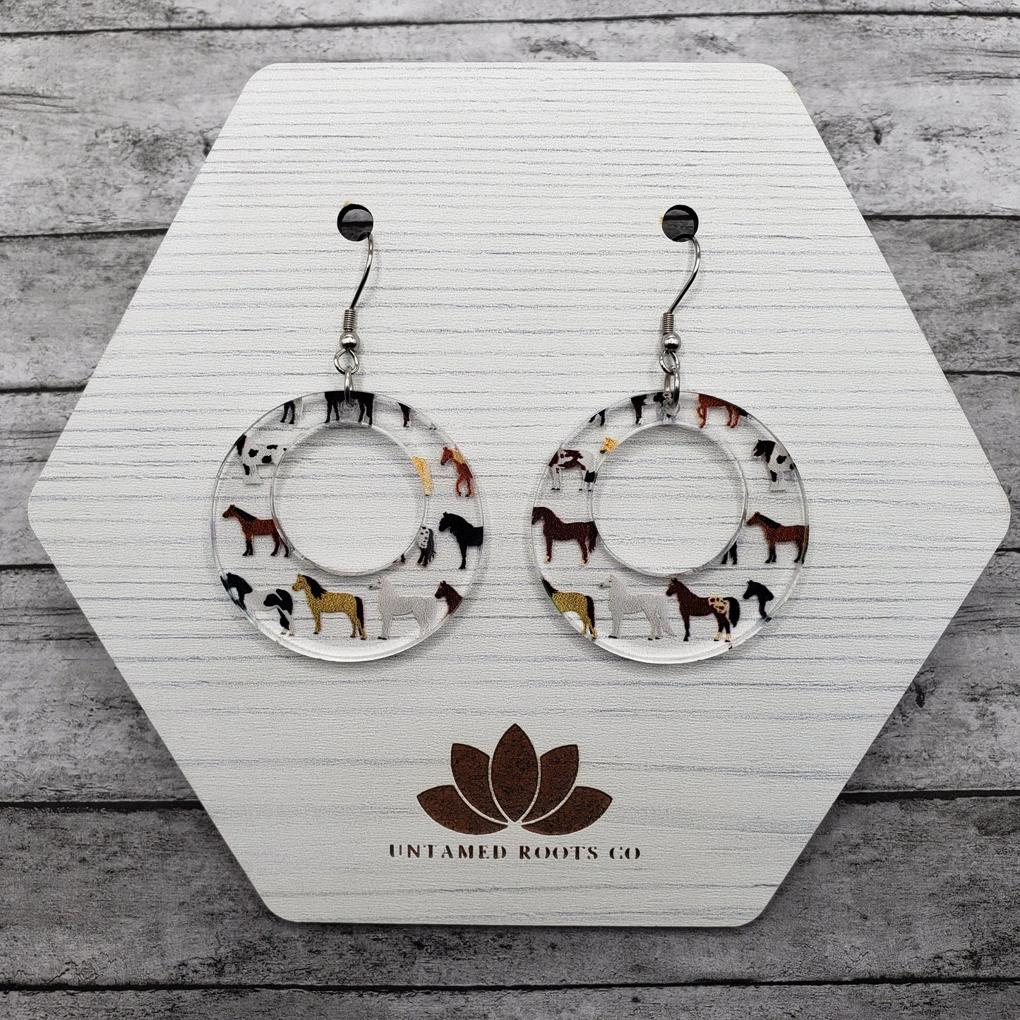 Horse Print Earrings (8 styles)