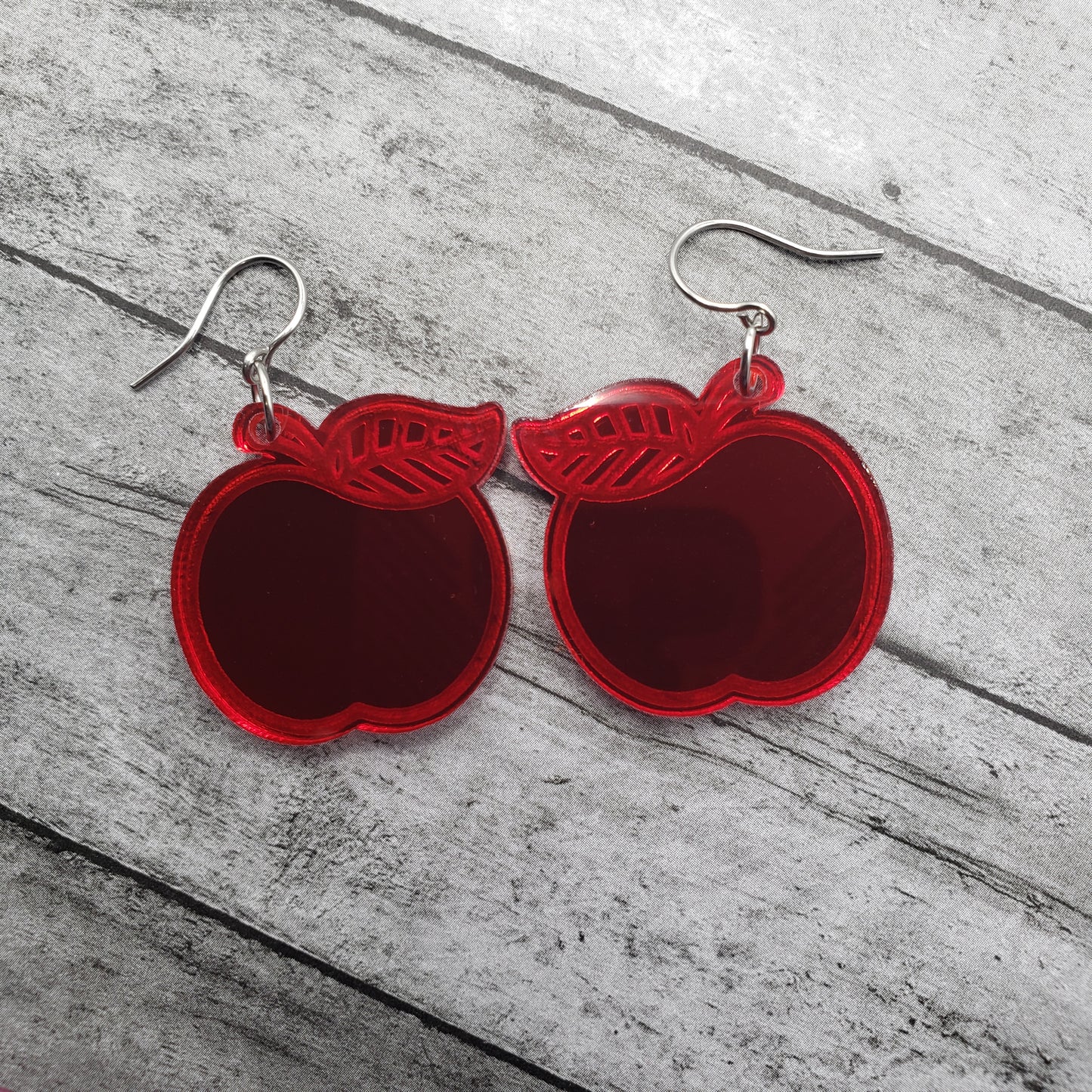 Mirror Apple Earrings