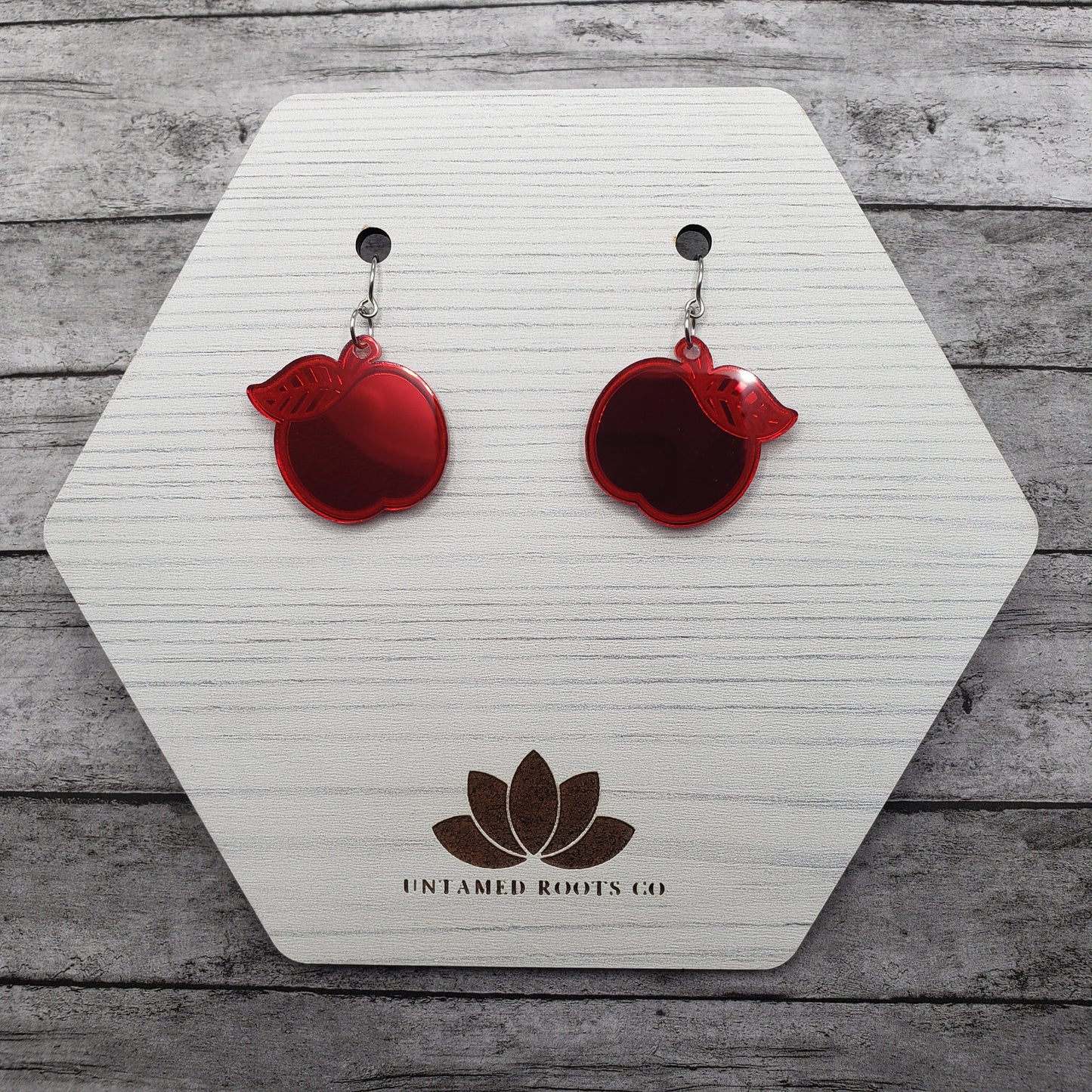 Mirror Apple Earrings