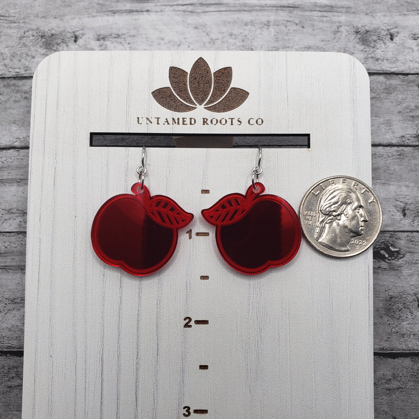 Mirror Apple Earrings